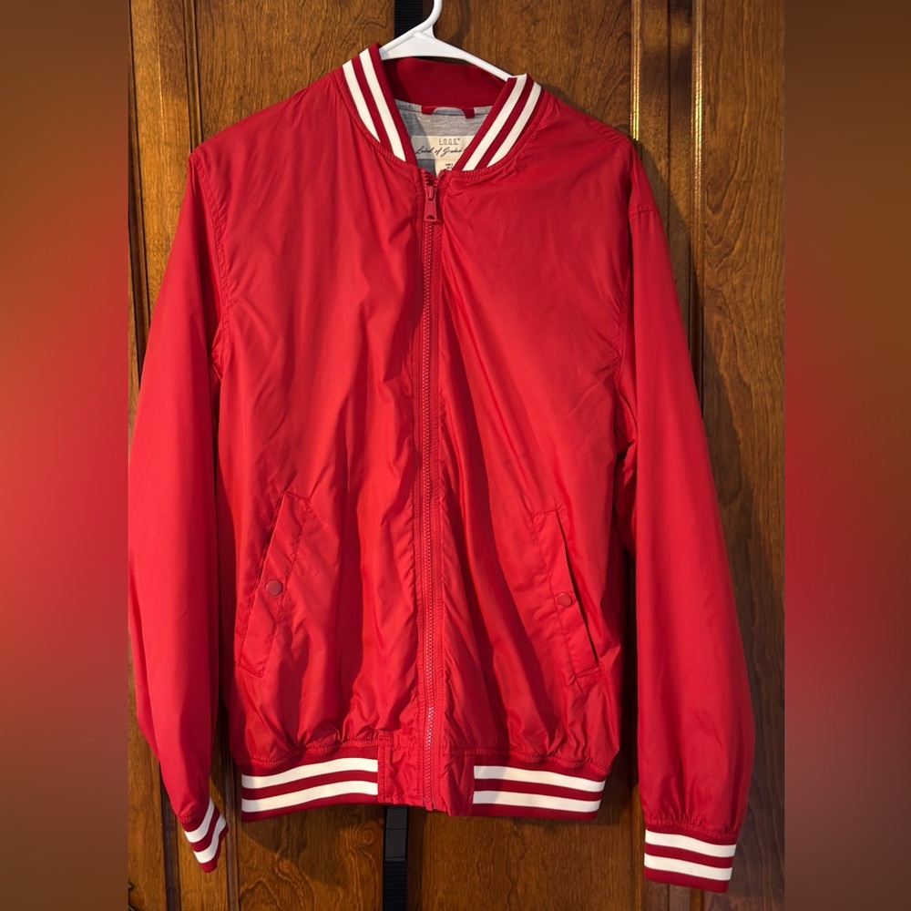 H&M Red and Gray Jacket bomber jacket